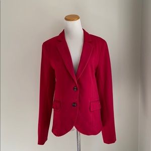Red Blazer with Elbow Patches